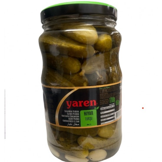 Yaren Cucumber Pickles 1700 G - TURKISH ONLINE MARKET UK - £3.99