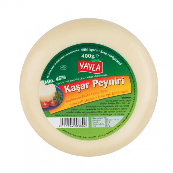 Yayla Kashkaval Cheese 400 G - TURKISH ONLINE MARKET UK - £3.69