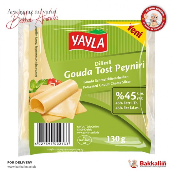 Yayla Tost Peyniri 130 Gr - TURKISH ONLINE MARKET UK - £2.19