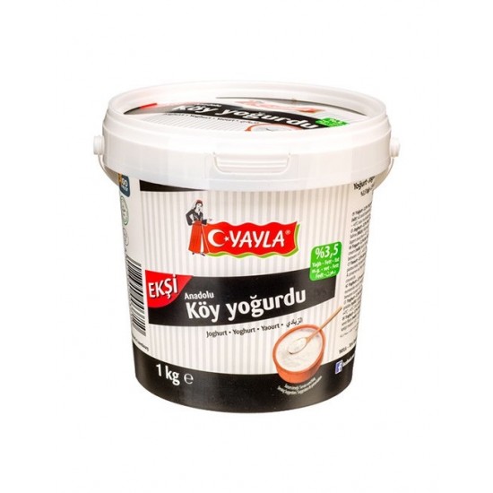 Yayla Village Yoghurt 3 Percent Fat 1000 G - TURKISH ONLINE MARKET UK - £2.99